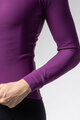ALÉ Tricou de cilism pentru iarnă cu mânecă lungă - PRAGMA FONDO 3.0 - mov