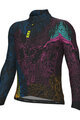 ALÉ Tricou de cilism pentru iarnă cu mânecă lungă - PRAGMA ZANZIBAR - negru/multicolor