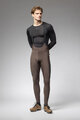 ALÉ Pantaloni de ciclism lungi cu bretele - STONES CARGO 2.0 - maro