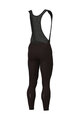 ALÉ Pantaloni de ciclism lungi cu bretele - STONES CARGO 2.0 - maro