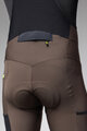 ALÉ Pantaloni de ciclism lungi cu bretele - STONES CARGO 2.0 - maro
