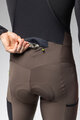 ALÉ Pantaloni de ciclism lungi cu bretele - STONES CARGO 2.0 - maro