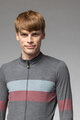 ALÉ Tricou de cilism pentru iarnă cu mânecă lungă - WOOL LINE - gri