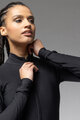 ALÉ Tricou de cilism pentru iarnă cu mânecă lungă - PRAGMA FONDO 3.0 LADY - negru