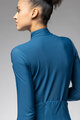 ALÉ Tricou de cilism pentru iarnă cu mânecă lungă - PRAGMA FONDO 3.0 LADY - albastru