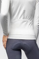 ALÉ Tricou de cilism pentru iarnă cu mânecă lungă - PRAGMA FONDO 3.0 LADY - alb