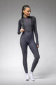 ALÉ Pantaloni de ciclism lungi cu bretele - R-EV1 VOLTAGE - antracit
