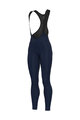 ALÉ Pantaloni de ciclism lungi cu bretele - PRAGMA WINTER - albastru