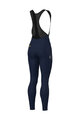 ALÉ Pantaloni de ciclism lungi cu bretele - PRAGMA WINTER - albastru