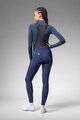 ALÉ Pantaloni de ciclism lungi cu bretele - PRAGMA WINTER - albastru