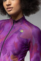 ALÉ Tricou de cilism pentru iarnă cu mânecă lungă - PR-E JARDIN - mov/multicolor