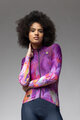 ALÉ Tricou de cilism pentru iarnă cu mânecă lungă - PR-E JARDIN - mov/multicolor