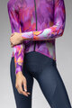 ALÉ Tricou de cilism pentru iarnă cu mânecă lungă - PR-E JARDIN - mov/multicolor