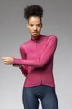 ALÉ Tricou de cilism pentru iarnă cu mânecă lungă - PR-E FOLLOW ME 2.0 LADY - roz