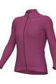 ALÉ Tricou de cilism pentru iarnă cu mânecă lungă - PR-E FOLLOW ME 2.0 LADY - roz
