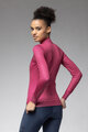ALÉ Tricou de cilism pentru iarnă cu mânecă lungă - PR-E FOLLOW ME 2.0 LADY - roz