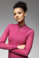 ALÉ Tricou de cilism pentru iarnă cu mânecă lungă - PR-E FOLLOW ME 2.0 LADY - roz