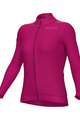 ALÉ Tricou de cilism pentru iarnă cu mânecă lungă - PR-E FOLLOW ME 2.0 LADY - roz