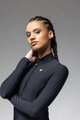 ALÉ Tricou de cilism pentru iarnă cu mânecă lungă - R-EV1 WARM RACE 2.0 LADY - negru