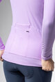 ALÉ Tricou de cilism pentru iarnă cu mânecă lungă - R-EV1 WARM RACE 2.0 LADY - mov