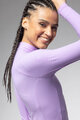 ALÉ Tricou de cilism pentru iarnă cu mânecă lungă - R-EV1 WARM RACE 2.0 LADY - mov