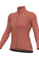ALÉ Tricou de cilism pentru iarnă cu mânecă lungă - R-EV1 WARM RACE 2.0 LADY - roz