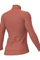 ALÉ Tricou de cilism pentru iarnă cu mânecă lungă - R-EV1 WARM RACE 2.0 LADY - roz