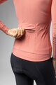 ALÉ Tricou de cilism pentru iarnă cu mânecă lungă - R-EV1 WARM RACE 2.0 LADY - roz