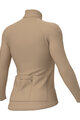 ALÉ Tricou de cilism pentru iarnă cu mânecă lungă - R-EV1 WARM RACE 2.0 LADY - fildeş