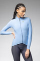 ALÉ Tricou de cilism pentru iarnă cu mânecă lungă - R-EV1 WARM RACE 2.0 LADY - albastru deschis