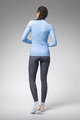 ALÉ Tricou de cilism pentru iarnă cu mânecă lungă - R-EV1 WARM RACE 2.0 LADY - albastru deschis