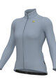 ALÉ Tricou de cilism pentru iarnă cu mânecă lungă - R-EV1 WARM RACE 2.0 LADY - albastru deschis