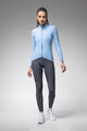 ALÉ Tricou de cilism pentru iarnă cu mânecă lungă - R-EV1 WARM RACE 2.0 LADY - albastru deschis