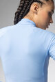 ALÉ Tricou de cilism pentru iarnă cu mânecă lungă - R-EV1 WARM RACE 2.0 LADY - albastru deschis