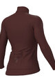 ALÉ Tricou de cilism pentru iarnă cu mânecă lungă - R-EV1 WARM RACE 2.0 LADY - maro