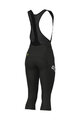 ALÉ Pantaloni de ciclism 3/4 cu bretele - PRAGMA WINTER - negru