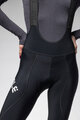 ALÉ Pantaloni de ciclism 3/4 cu bretele - PRAGMA WINTER - negru