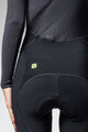 ALÉ Pantaloni de ciclism 3/4 cu bretele - PRAGMA WINTER - negru