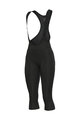 ALÉ Pantaloni de ciclism 3/4 cu bretele - PRAGMA WINTER - negru