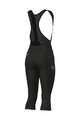 ALÉ Pantaloni de ciclism 3/4 cu bretele - PRAGMA WINTER - negru