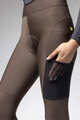 ALÉ Pantaloni de ciclism lungi cu bretele - STONES CARGO 2.0 - maro