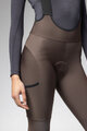 ALÉ Pantaloni de ciclism lungi cu bretele - STONES CARGO 2.0 - maro
