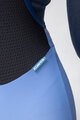 ALÉ Pantaloni de ciclism lungi cu bretele - KLIMATIK K-ATMO 3.0 - albastru deschis