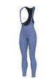 ALÉ Pantaloni de ciclism lungi cu bretele - KLIMATIK K-ATMO 3.0 - albastru deschis