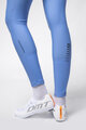 ALÉ Pantaloni de ciclism lungi cu bretele - KLIMATIK K-ATMO 3.0 - albastru deschis