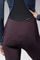 ALÉ Pantaloni de ciclism lungi cu bretele - KLIMATIK K-ATMO 3.0 - bordo