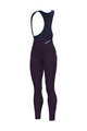 ALÉ Pantaloni de ciclism lungi cu bretele - KLIMATIK K-ATMO 3.0 - bordo
