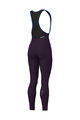 ALÉ Pantaloni de ciclism lungi cu bretele - KLIMATIK K-ATMO 3.0 - bordo