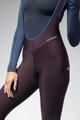 ALÉ Pantaloni de ciclism lungi cu bretele - KLIMATIK K-ATMO 3.0 - bordo