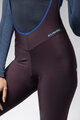 ALÉ Pantaloni de ciclism lungi cu bretele - KLIMATIK K-ATMO 3.0 - bordo